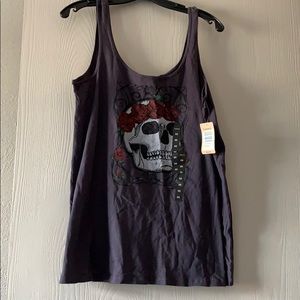Torrid racerback skull tank NEW